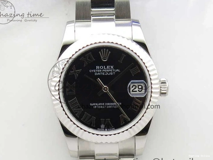 0411 Datejust 31mm 278271 SS BP Maker Best Edition Black Roman Dial on Oyster Bracelet SportInspired 2754